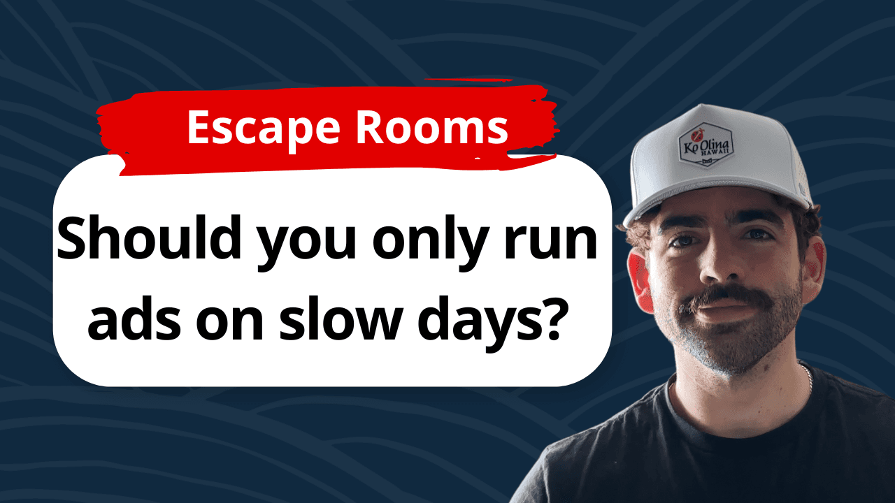 Should You Only Run Escape Room Ads on Slow Days?